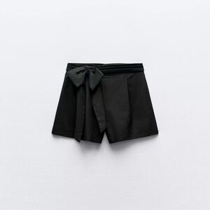 Zara Black High Waist Women's Shorts